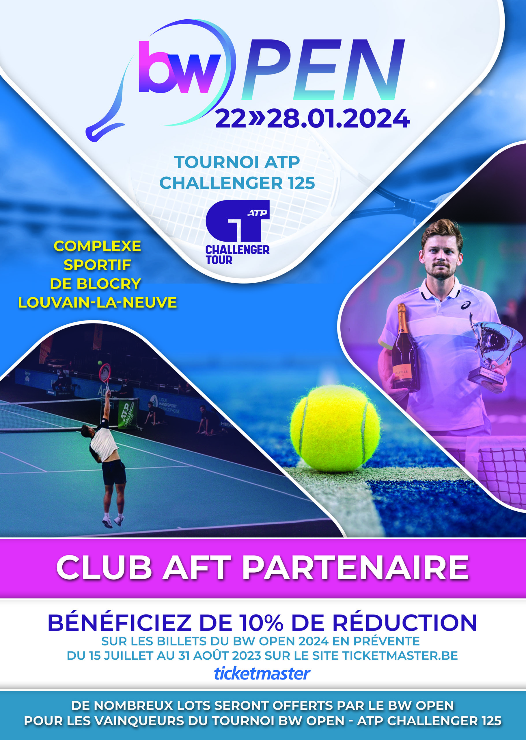 Club partenaire du BW Open 2024! Tennis de la Citadelle